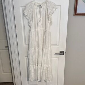 En Saison White Eyelet Maxi Dress